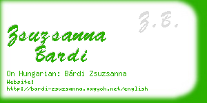 zsuzsanna bardi business card
