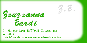zsuzsanna bardi business card